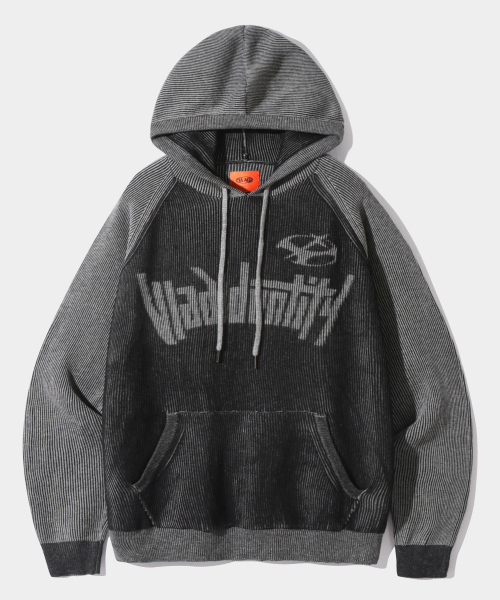 DIMITRI BLACK(ディミトリブラック)の「VLAD TYPE-A ツートン長袖フードニット_ブラック(ニット/セーター・レディース・その他・X-LARGE/LARGE/MEDIUM)」の2枚目の写真