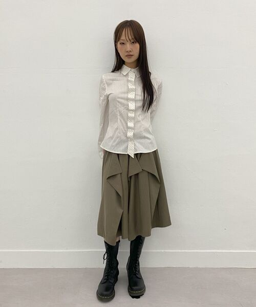 MILLO WOMEN（ミロウーマン）の「ダブルプラケットシャツ[ホワイト]（シャツ/ブラウス・レディース・その他・SMALL/MEDIUM）」の9枚目の写真