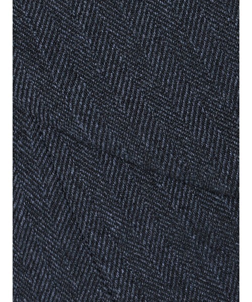 SUIT SQUARE（スーツスクエア）の「セミフレアパンツ ウォッシャブル ストレッチ 防シワ ウールライクポリエステル ヘリンボーン（スラックス・レディース・ネイビー・42(13号)/40(11号)/38(9号)/36(7号)）」の8枚目の写真