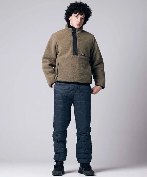 TAION（タイオン）の「【TAION/タイオン】ノンダウン マウンテン ハイネック ボアプルオーバー（ブルゾン・メンズ・ブラック/ベージュ・M/L/XL）」の7枚目の写真