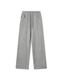 VELVET PANTS - GREY