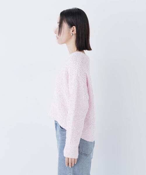 NATURAL BEAUTY BASIC(ナチュラルビューティーベーシック)の「◇ネップオーバーニット(ニット/セーター・レディース・ダークブルー/ピンク/オフホワイト・FREE)」の13枚目の写真
