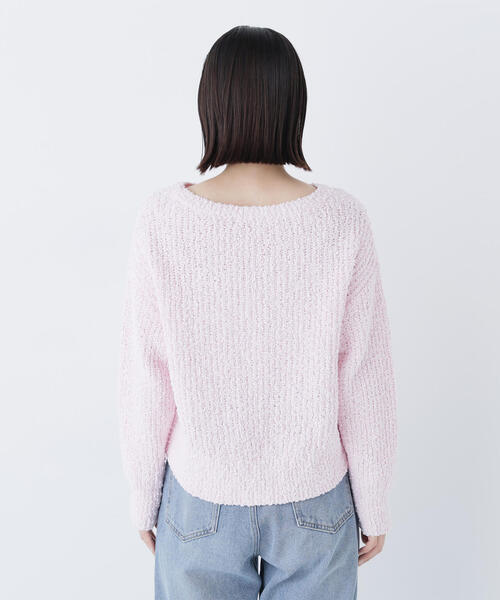 NATURAL BEAUTY BASIC(ナチュラルビューティーベーシック)の「◇ネップオーバーニット(ニット/セーター・レディース・ダークブルー/ピンク/オフホワイト・FREE)」の14枚目の写真