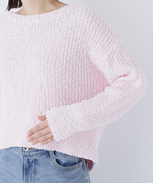 NATURAL BEAUTY BASIC(ナチュラルビューティーベーシック)の「◇ネップオーバーニット(ニット/セーター・レディース・ダークブルー/ピンク/オフホワイト・FREE)」の16枚目の写真