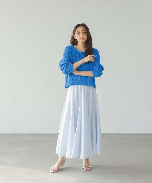 NATURAL BEAUTY BASIC(ナチュラルビューティーベーシック)の「◇ネップオーバーニット(ニット/セーター・レディース・ダークブルー/ピンク/オフホワイト・FREE)」の22枚目の写真