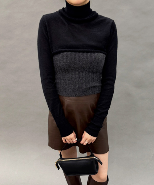 EDIT. FOR LULU(エディットフォールル)の「【AYNI/アイニ】マルチウェイボレロ(ニット/セーター・レディース・ホワイト/ブラック・FREE)」の8枚目の写真