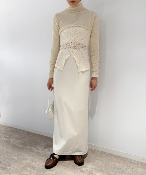 EDIT. FOR LULU(エディットフォールル)の「【AYNI/アイニ】マルチウェイボレロ(ニット/セーター・レディース・ホワイト/ブラック・FREE)」の13枚目の写真