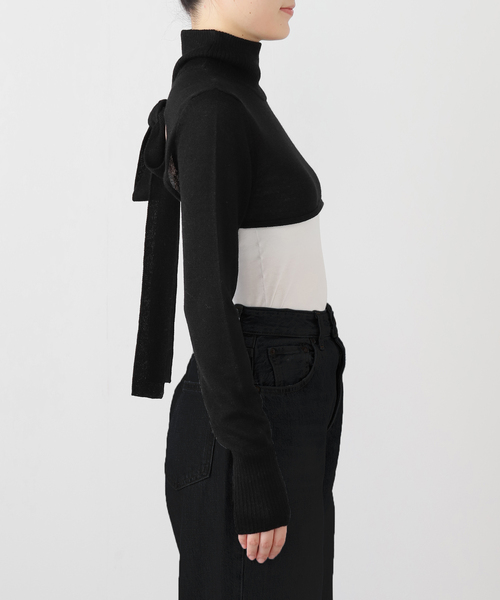 EDIT. FOR LULU(エディットフォールル)の「【AYNI/アイニ】マルチウェイボレロ(ニット/セーター・レディース・ホワイト/ブラック・FREE)」の18枚目の写真