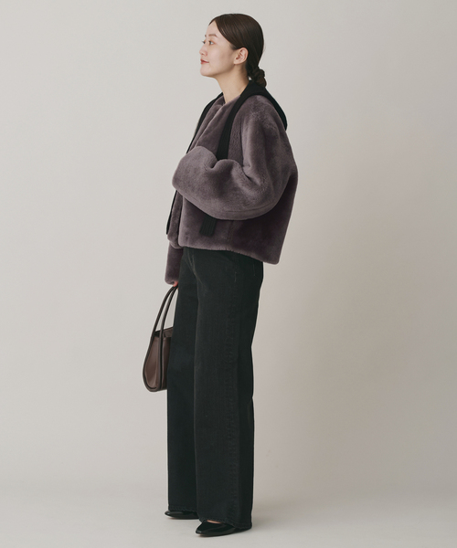 IENA（イエナ）の「ムートン ショートコート（ムートンコート・レディース・グレー・FREE）」の10枚目の写真