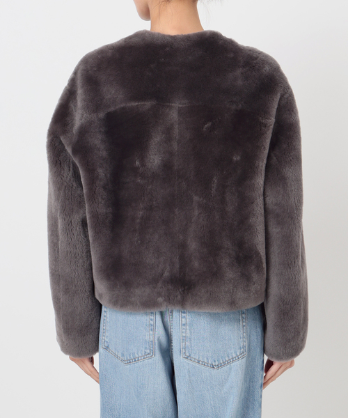 IENA（イエナ）の「ムートン ショートコート（ムートンコート・レディース・グレー・FREE）」の15枚目の写真