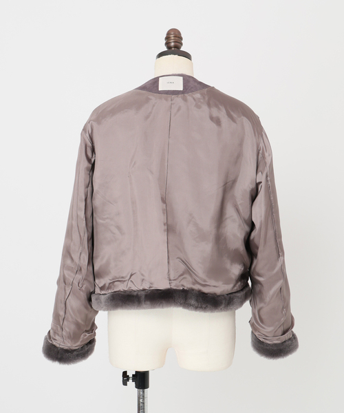 IENA（イエナ）の「ムートン ショートコート（ムートンコート・レディース・グレー・FREE）」の22枚目の写真