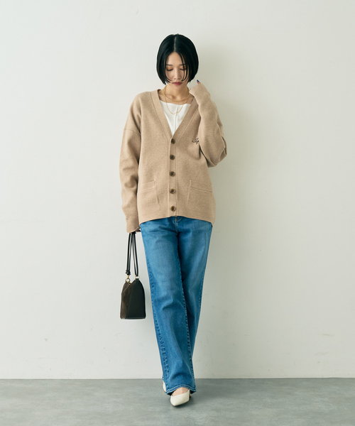 Rouge vif（ルージュヴィフ）の「【RED CARD/レッドカード】別注35th Anniversary.Straig ワイドストレートデニム（デニムパンツ・レディース・ブルー・23/24/25/21/22）」の17枚目の写真