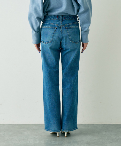 Rouge vif（ルージュヴィフ）の「【RED CARD/レッドカード】別注35th Anniversary.Straig ワイドストレートデニム（デニムパンツ・レディース・ブルー・23/24/25/21/22）」の20枚目の写真