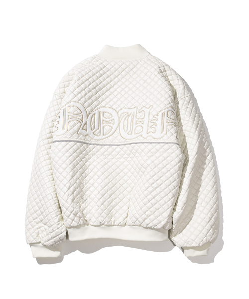 MASSNOUN(マスノウン)の「ダットスクエア 2オンス バーシティジャケット MSHJK003-IV(スタジャン・メンズ・その他・MEDIUM/LARGE)」の6枚目の写真