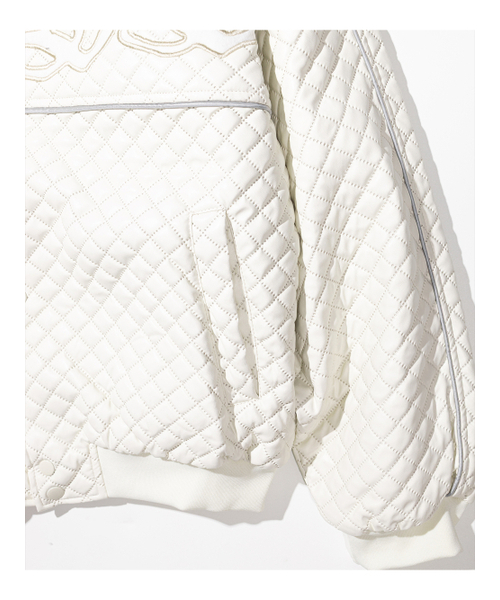 MASSNOUN(マスノウン)の「ダットスクエア 2オンス バーシティジャケット MSHJK003-IV(スタジャン・メンズ・その他・MEDIUM/LARGE)」の3枚目の写真