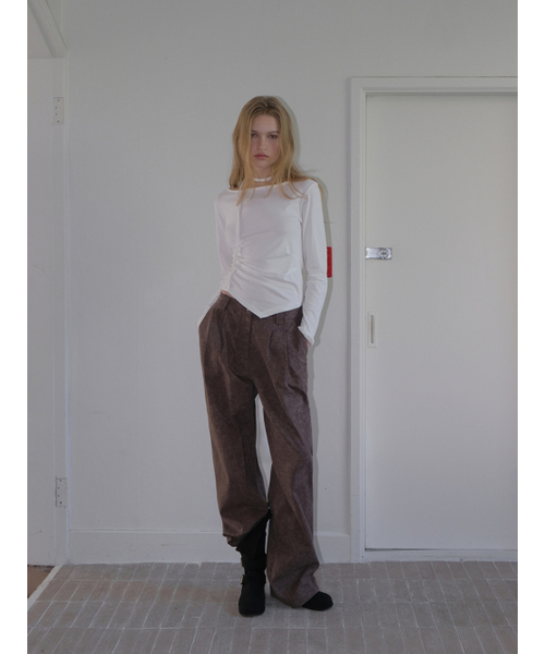 ETMON(エトモン)の「Vintage Pattern Pants, Brown(その他パンツ・レディース・その他・SMALL/MEDIUM)」の2枚目の写真