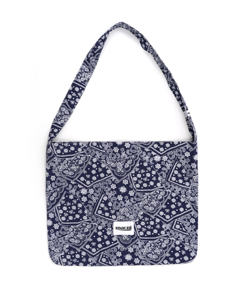 MACNI(マクニ)の「PAISLEY ECO CROSS BAG NAVY(エコバッグ/サブバッグ・レディース・その他・FREE)」の2枚目の写真