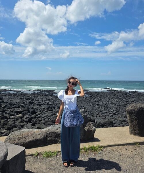MACNI(マクニ)の「PAISLEY ECO CROSS BAG NAVY(エコバッグ/サブバッグ・レディース・その他・FREE)」の8枚目の写真
