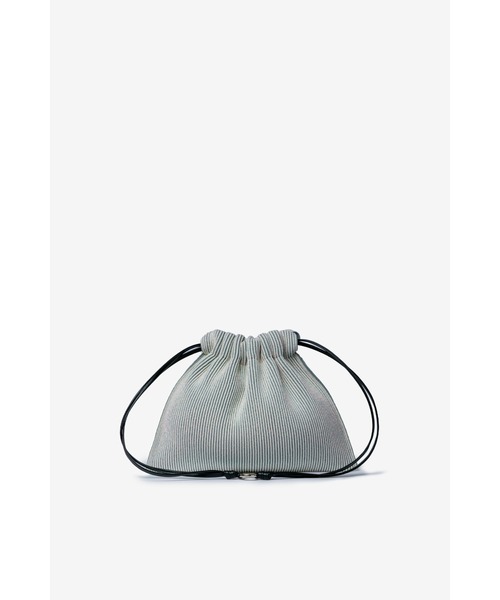 LASTFRAME（ラストフレーム）の「KYOTO METALLIC SACK BAG（ショルダーバッグ・レディース・グレー系その他/シルバー系その他・FREE）」の4枚目の写真