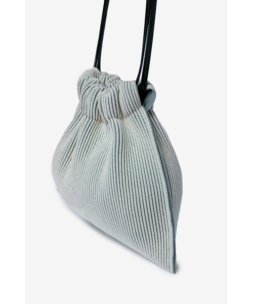 LASTFRAME（ラストフレーム）の「KYOTO METALLIC SACK BAG（ショルダーバッグ・レディース・グレー系その他/シルバー系その他・FREE）」の5枚目の写真