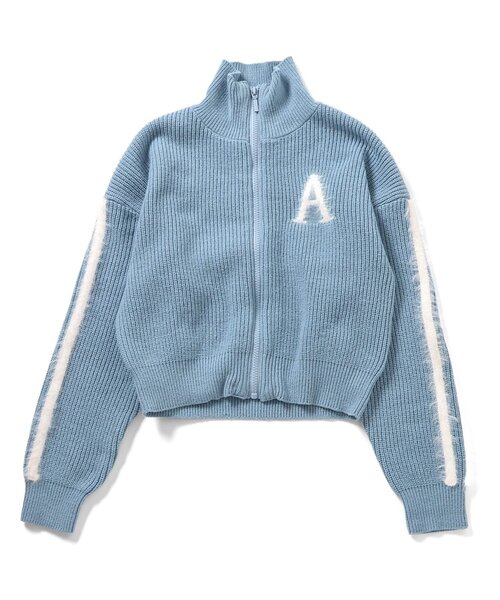 algy（アルジー）の「シャギーラインニットセットアップ（セットアップ・キッズ・サックスブルー/チャコール・SMALL/MEDIUM/X-SMALL/XX-SMALL）」の8枚目の写真