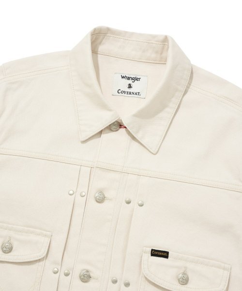 COVERNAT（カバーナット）の「[COVERNAT x WRANGLER] オリジナルデニムジャケットアイボリー（デニムジャケット・レディース・その他・LARGE/MEDIUM/X-LARGE）」の3枚目の写真