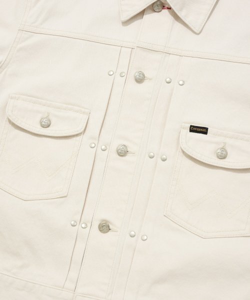 COVERNAT（カバーナット）の「[COVERNAT x WRANGLER] オリジナルデニムジャケットアイボリー（デニムジャケット・レディース・その他・LARGE/MEDIUM/X-LARGE）」の4枚目の写真