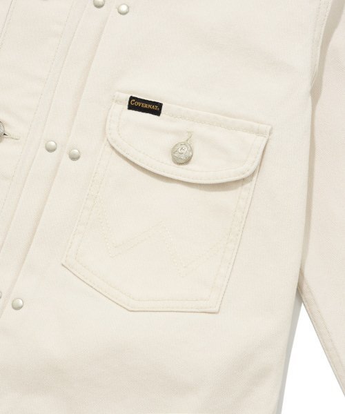 COVERNAT（カバーナット）の「[COVERNAT x WRANGLER] オリジナルデニムジャケットアイボリー（デニムジャケット・レディース・その他・LARGE/MEDIUM/X-LARGE）」の5枚目の写真