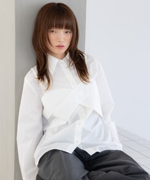 haek（ハク）の「bisutier shirt/ビスチェセットシャツ（シャツ/ブラウス）」