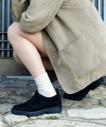 カジュアルアグウィンターウールローファー(BLACK)