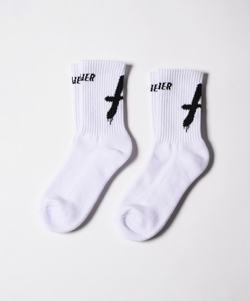AIVER(アイバー)の「AIVER Aソックス 2PACK SET(ソックス/靴下・メンズ・ホワイト×ホワイト/ブラック×ブラック/ブラック×ホワイト・FREE)」の2枚目の写真