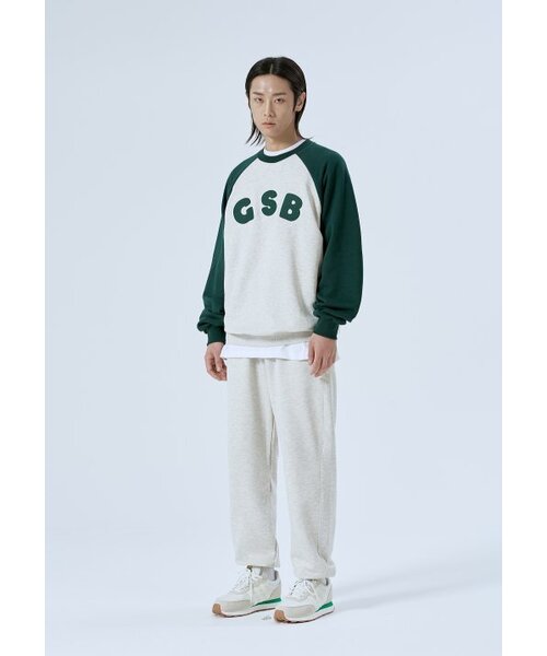 GAINSBORO(ゲインズボロ)の「GSBロゴラグランマンツーマン_オートミール/グリーン(スウェット・メンズ・その他・SMALL/MEDIUM/LARGE/X-LARGE)」の4枚目の写真