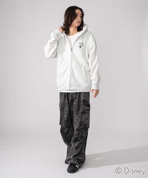 Disney（ディズニー）の「WEGO/ミッキーZIPパーカー (軽ボア)（パーカー・メンズ・スミクロ/アッシュグレー・MEDIUM/LARGE）」の15枚目の写真