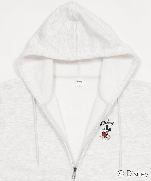 Disney（ディズニー）の「WEGO/ミッキーZIPパーカー (軽ボア)（パーカー・メンズ・スミクロ/アッシュグレー・MEDIUM/LARGE）」の20枚目の写真