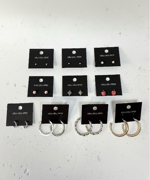 Burner(バーナー)の「【Sonu jewelry(ソヌジュエリー)】デザインピアス 10点セット son-pierce-9【GBT】(ピアス(両耳用)・レディース・A/H/J/O/Q/X/Z/その他8/その他10/その他13/その他22/その他24/その他31/その他33/シルバー系その他3/シルバー系その他5/シルバー系3/シルバー系5/C/D/E/F/S/U/V/W/その他1/その他3/その他5/その他11/その他34/その他35/シルバー系/シルバー系1/K/L/M/N/その他6/その他14/その他15/その他16/その他17/その他18/その他25/その他26/その他27/その他28/その他29/シルバー系その他7/シルバー系6/シルバー系7/シルバー系8/シルバー系9/B/G/I/P/R/Y/その他4/その他7/その他9/その他12/その他20/その他21/その他23/その他30/その他32/シルバー系その他2/シルバー系その他4/シルバー系その他6/シルバー系2/シルバー系4・FREE)」の4枚目の写真