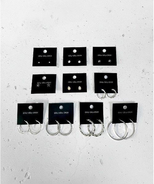Burner(バーナー)の「【Sonu jewelry(ソヌジュエリー)】デザインピアス 10点セット son-pierce-9【GBT】(ピアス(両耳用)・レディース・A/H/J/O/Q/X/Z/その他8/その他10/その他13/その他22/その他24/その他31/その他33/シルバー系その他3/シルバー系その他5/シルバー系3/シルバー系5/C/D/E/F/S/U/V/W/その他1/その他3/その他5/その他11/その他34/その他35/シルバー系/シルバー系1/K/L/M/N/その他6/その他14/その他15/その他16/その他17/その他18/その他25/その他26/その他27/その他28/その他29/シルバー系その他7/シルバー系6/シルバー系7/シルバー系8/シルバー系9/B/G/I/P/R/Y/その他4/その他7/その他9/その他12/その他20/その他21/その他23/その他30/その他32/シルバー系その他2/シルバー系その他4/シルバー系その他6/シルバー系2/シルバー系4・FREE)」の7枚目の写真