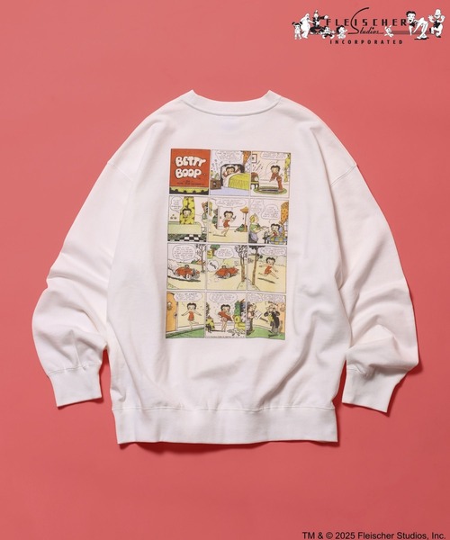 Betty Boop(ベティ・ブープ)】CHARACTER PRINT SWEATSHIRT（スウェット