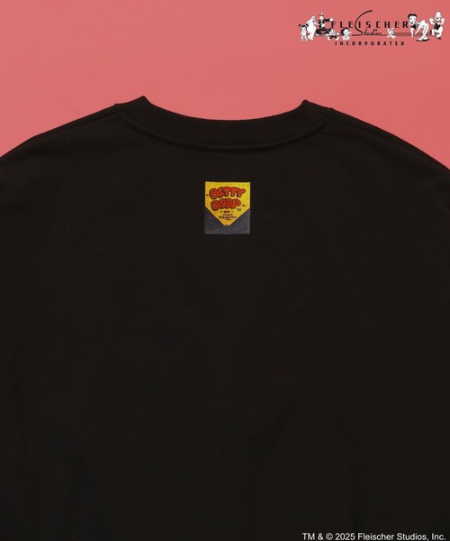 niko and...（ニコアンド）の「【Betty Boop(ベティ・ブープ)】CHARACTER PRINT SWEATSHIRT（スウェット・メンズ・オフホワイト/ブラック・MEDIUM/LARGE）」の9枚目の写真