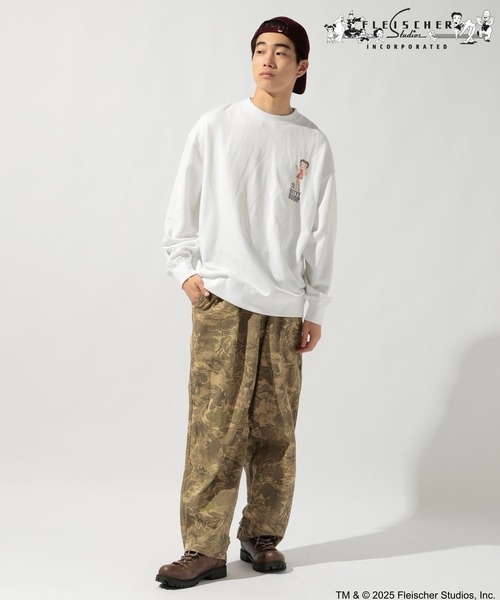 niko and...（ニコアンド）の「【Betty Boop(ベティ・ブープ)】CHARACTER PRINT SWEATSHIRT（スウェット・メンズ・オフホワイト/ブラック・MEDIUM/LARGE）」の10枚目の写真
