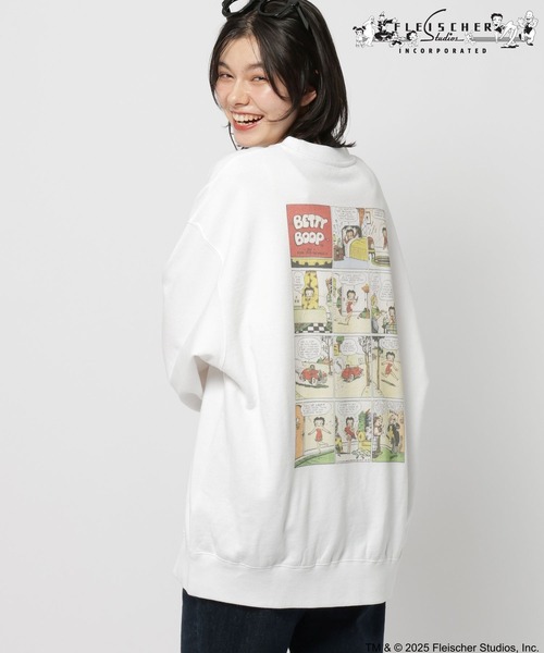 【レトロ希少】BETTY BOOPニットセーターフード付き新品未使用タグなし ミージェーン me Jane BETTY BOOPレオパード柄ジャガードニット
