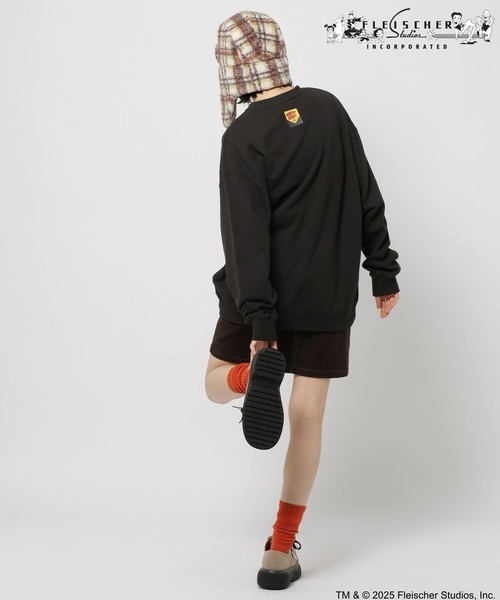 niko and...（ニコアンド）の「【Betty Boop(ベティ・ブープ)】CHARACTER PRINT SWEATSHIRT（スウェット・メンズ・オフホワイト/ブラック・MEDIUM/LARGE）」の11枚目の写真