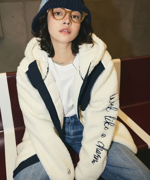 CORALIAN(コラリアン)の「ブロックフリースジャケットアイボリー(その他アウター・メンズ・その他・2XL/L/XL)」の2枚目の写真