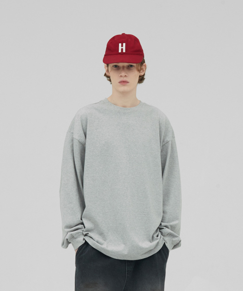STENDS（ステンズ）の「[M~4XL] ヘビーロングスリーブTシャツ_メランジグレー（Tシャツ/カットソー・メンズ・その他・XXXX-LARGE/MEDIUM/LARGE/X-LARGE/XX-LARGE/XXX-LARGE）」の3枚目の写真