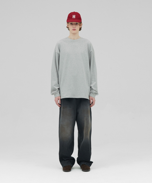 STENDS（ステンズ）の「[M~4XL] ヘビーロングスリーブTシャツ_メランジグレー（Tシャツ/カットソー・メンズ・その他・XXXX-LARGE/MEDIUM/LARGE/X-LARGE/XX-LARGE/XXX-LARGE）」の4枚目の写真