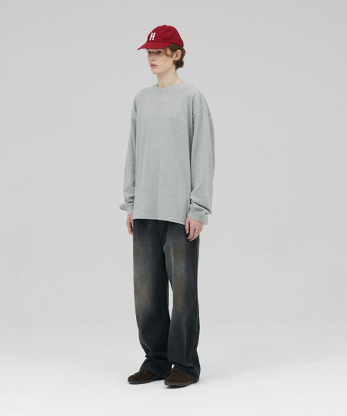 STENDS（ステンズ）の「[M~4XL] ヘビーロングスリーブTシャツ_メランジグレー（Tシャツ/カットソー・メンズ・その他・XXXX-LARGE/MEDIUM/LARGE/X-LARGE/XX-LARGE/XXX-LARGE）」の5枚目の写真