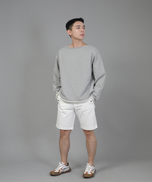 SAINTCREW(セントクルー)の「ヘビーテリーグランジスウェットシャツ HGS-802 グレー(スウェット・レディース・その他・MEDIUM/LARGE/X-LARGE)」の3枚目の写真