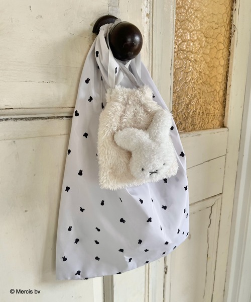 Miffy（ ミッフィー）の「miffy 巾着付き総柄エコバッグ（エコバッグ/サブバッグ・レディース・ピンク/オフホワイト/アイボリー・FREE）」の2枚目の写真