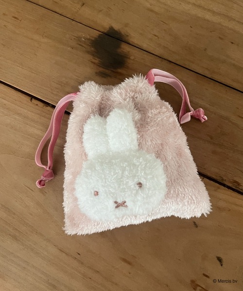 Miffy（ ミッフィー）の「miffy 巾着付き総柄エコバッグ（エコバッグ/サブバッグ・レディース・ピンク/オフホワイト/アイボリー・FREE）」の4枚目の写真