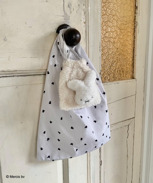 Miffy（ ミッフィー）の「miffy 巾着付き総柄エコバッグ（エコバッグ/サブバッグ・レディース・ピンク/オフホワイト/アイボリー・FREE）」の21枚目の写真