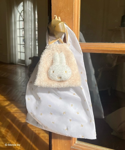 Miffy（ ミッフィー）の「miffy 巾着付き総柄エコバッグ（エコバッグ/サブバッグ・レディース・ピンク/オフホワイト/アイボリー・FREE）」の22枚目の写真